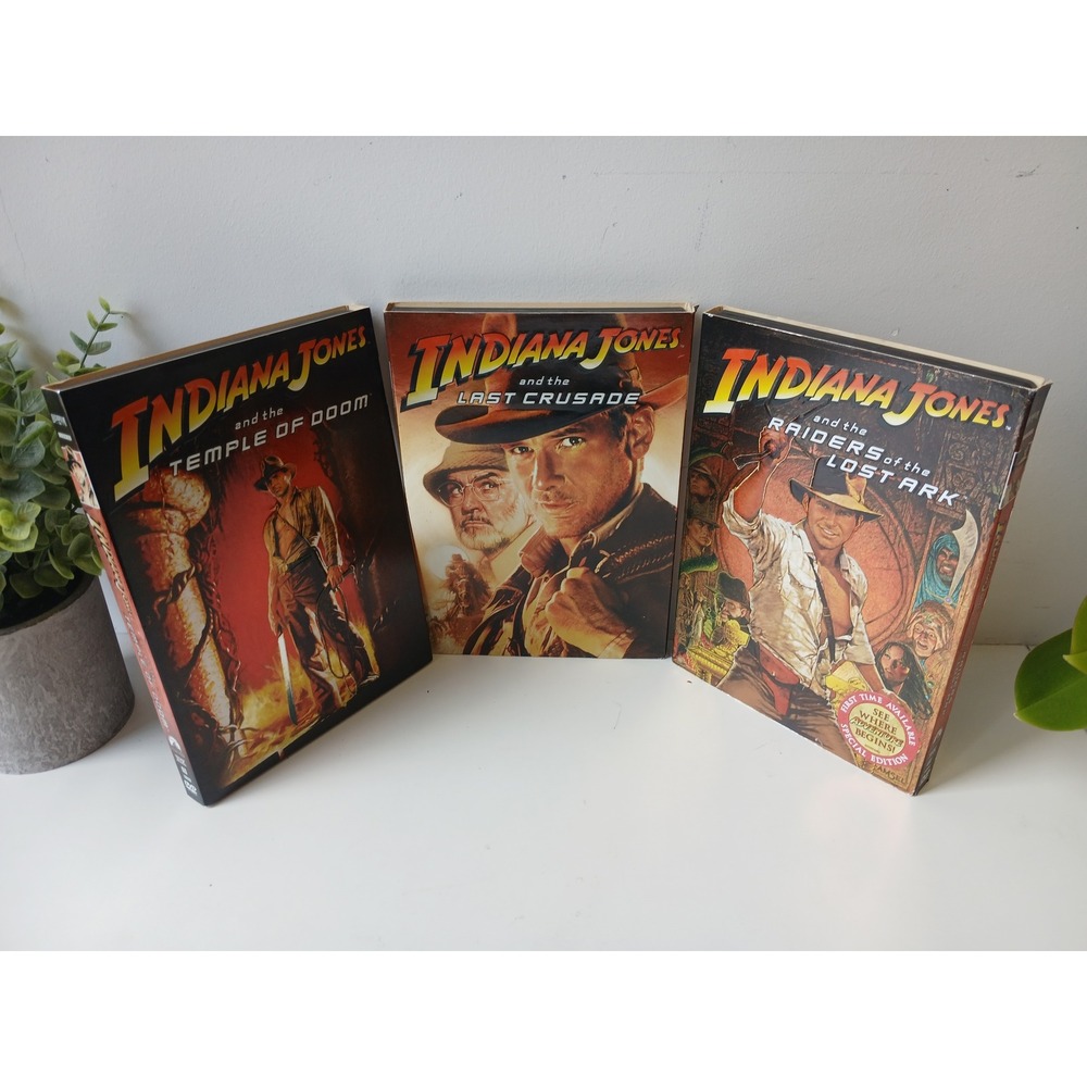 Indiana Jones DVD Trilogy Raiders Lost Ark Temple Doom Last Crusade Widescreen